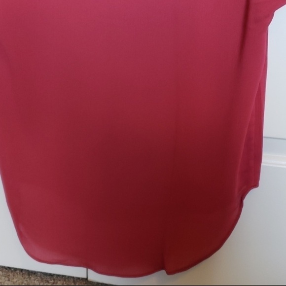 Active USA Plum Pink sheer blouse, size M - Picture 2 of 6
